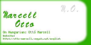 marcell otto business card